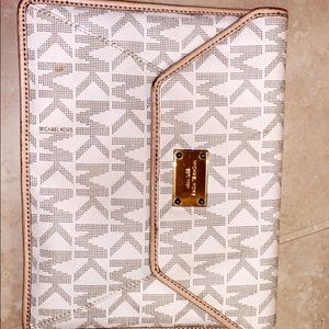 Like new Michael Kors large clutch
